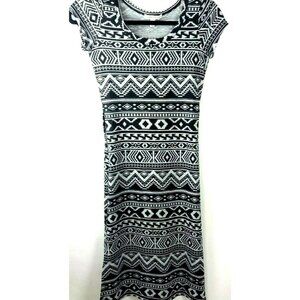Aztec Tribal Tunic Top Size XS Boho Cowgirl Chic Beach Swim Cover Up